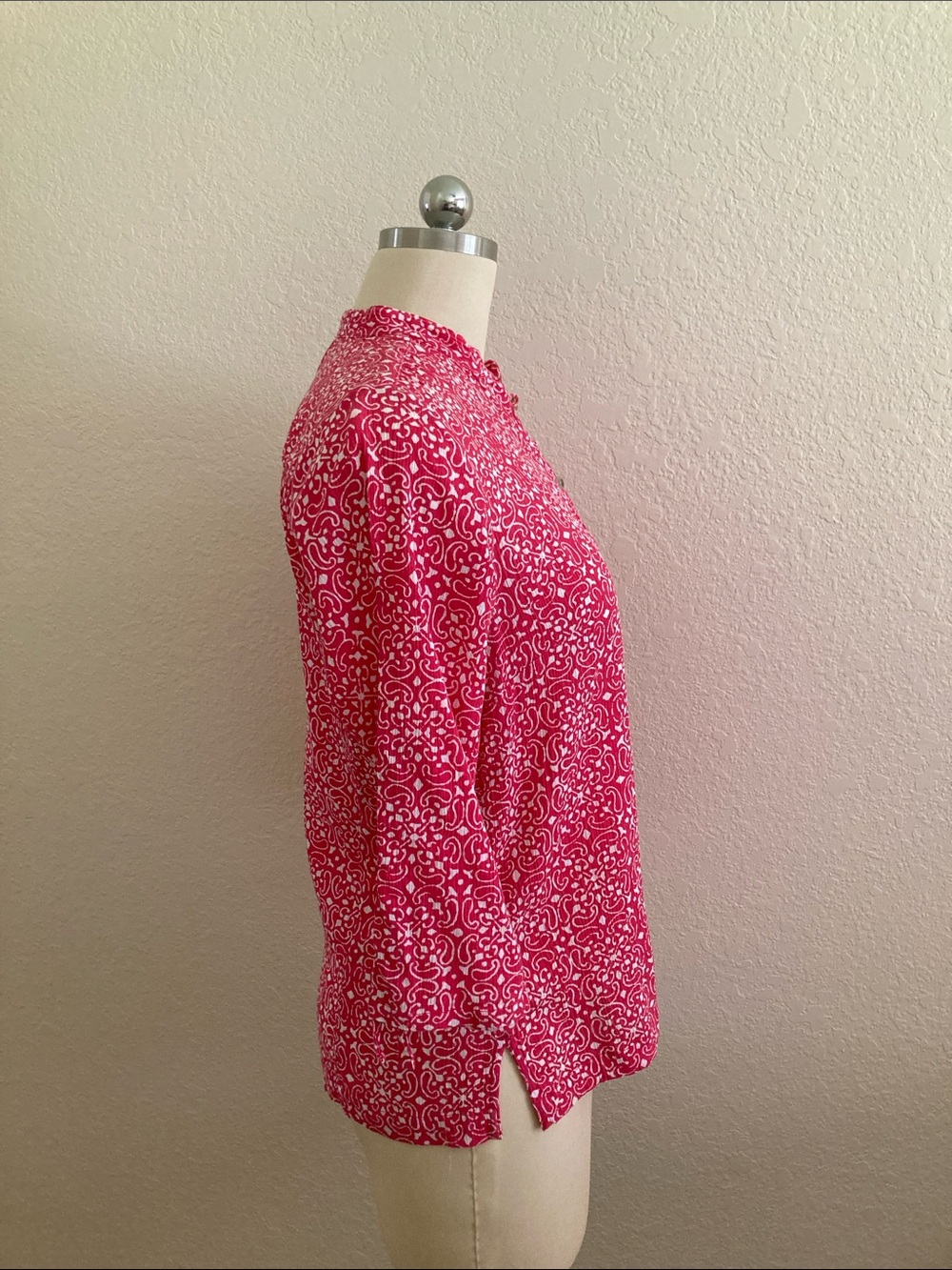 Columbia Pink and White Printed Tunic Top